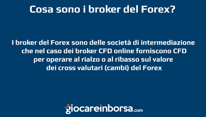 Cosa sono i broker del Forex