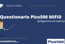 Questionario Plus500 MiFID esempio e spiegazione