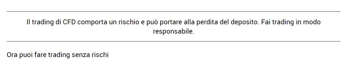 Quinto passo per attivare un conto demo MetaTrader 4 su Markets