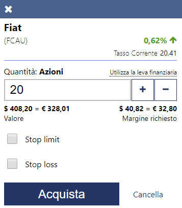 valore azione fiat