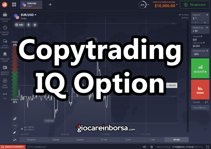 Parliamo del copy trading su IQ Option