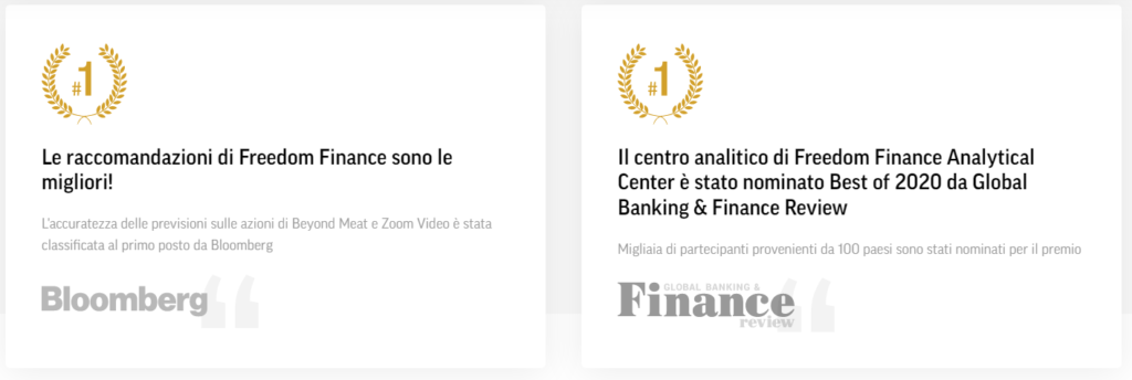 Freedom24 opinioni di Bloomberg e Finance